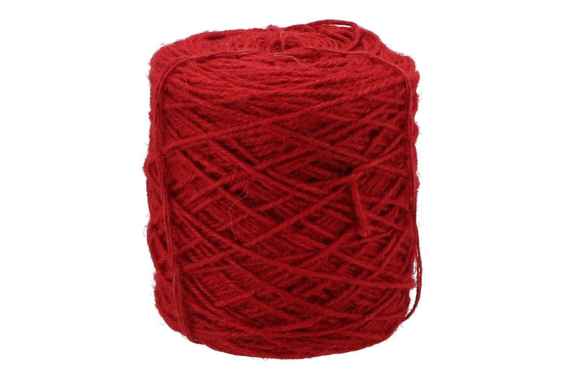 Ruban Corde Lin Jute / Rouge / 3,5 Mm / 1 Kg