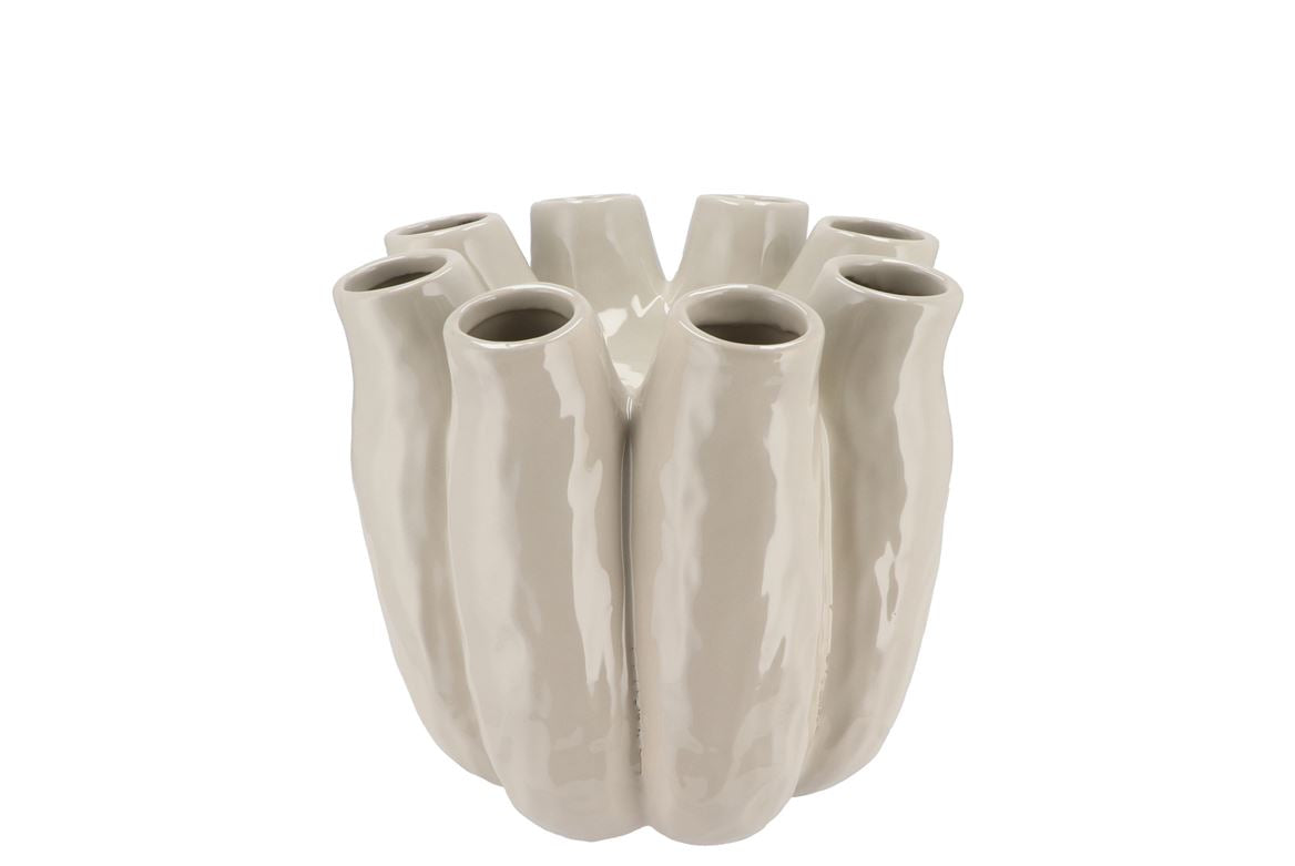 Luna White Tube Vase 19x19cm Nm