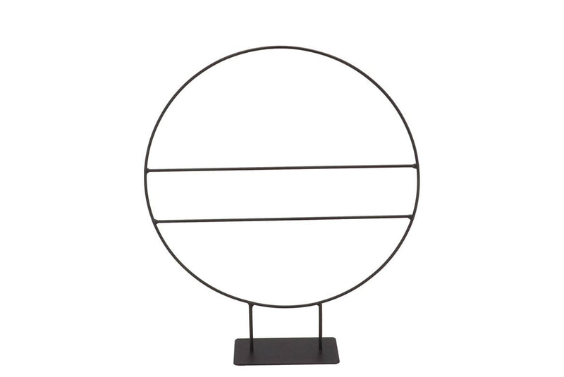 Metal Circle Bars Black 30cm