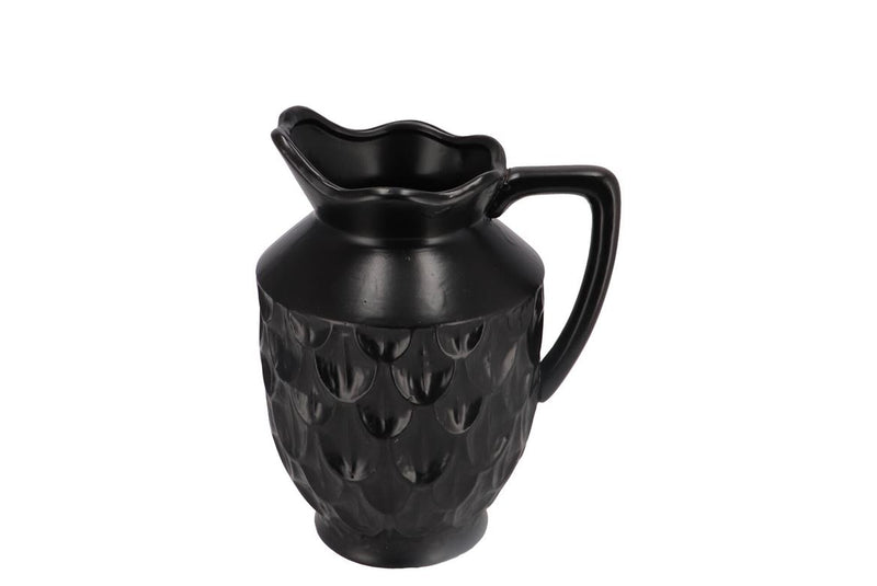 Inga Boa Black Vase 21x17x26cm Nm