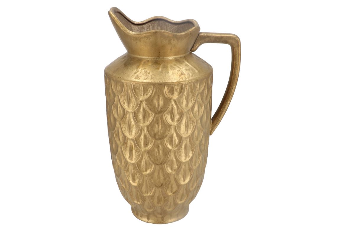 Inga Boa Gold Vase 28x23x46cm Nm