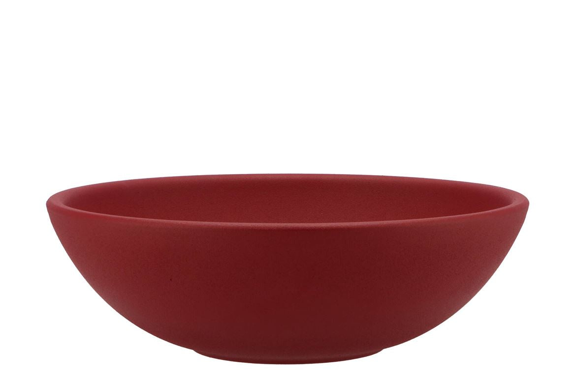 Vinci Red Velvet Bowl Low 25x8cm