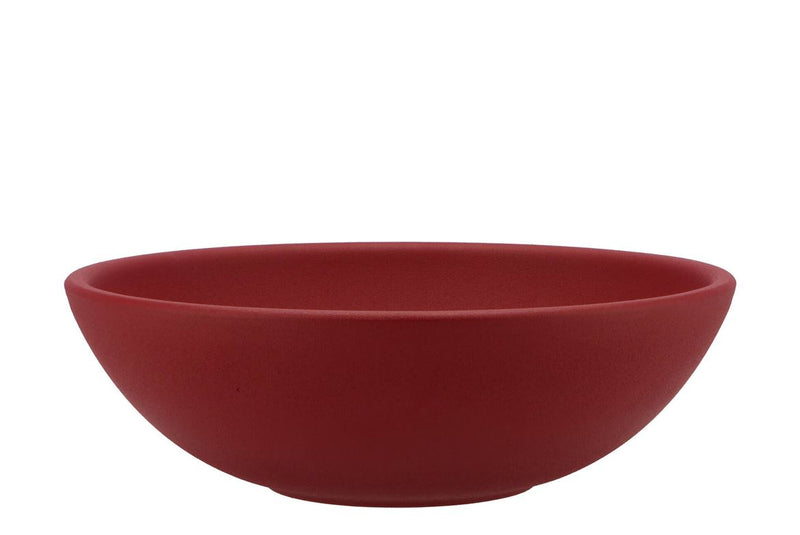 Vinci Red Velvet Bowl Low 25x8cm