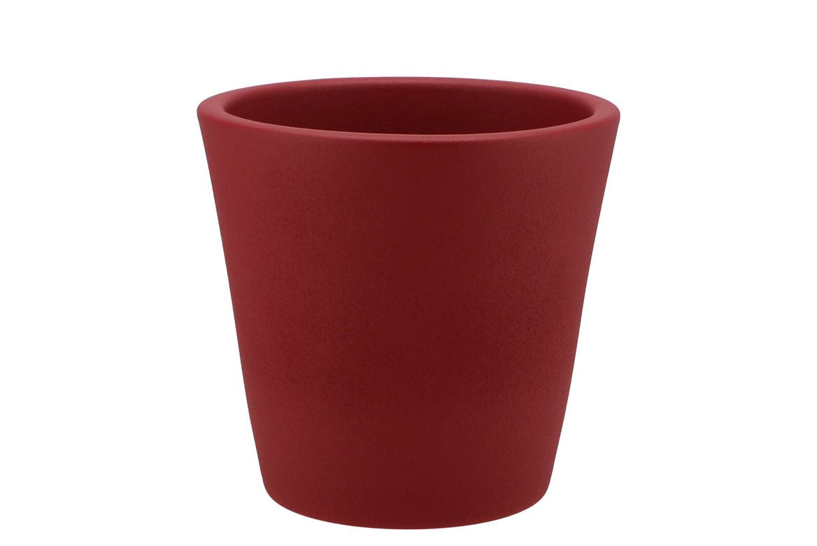 Vinci Red Velvet Container Pot 18x16cm