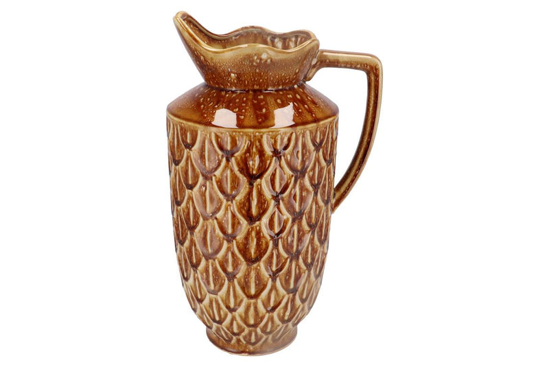 Inga Boa Brown Vase Active Glaze 28x23x46cm