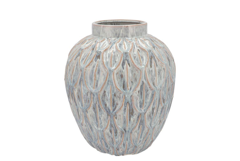 Inga Boa Grey Pot Active Glaze 27x27x30cm