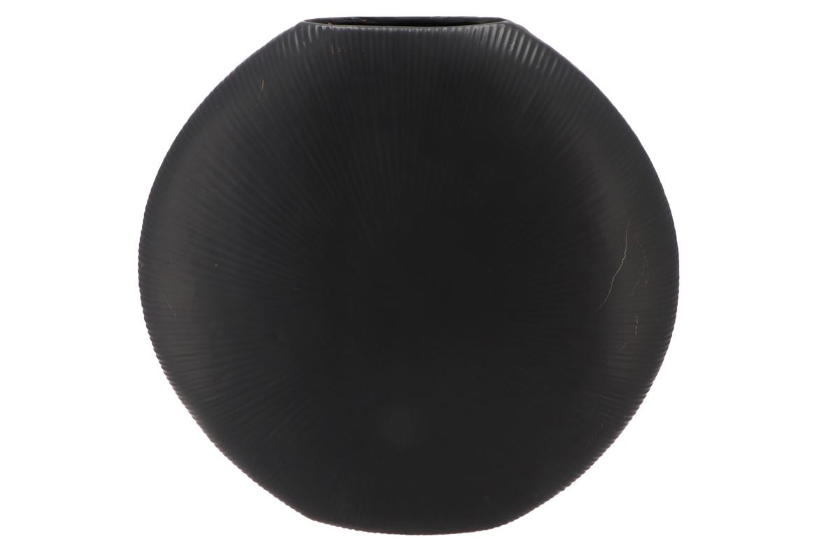 Jada Black Oval Vase 40x11cm Nm