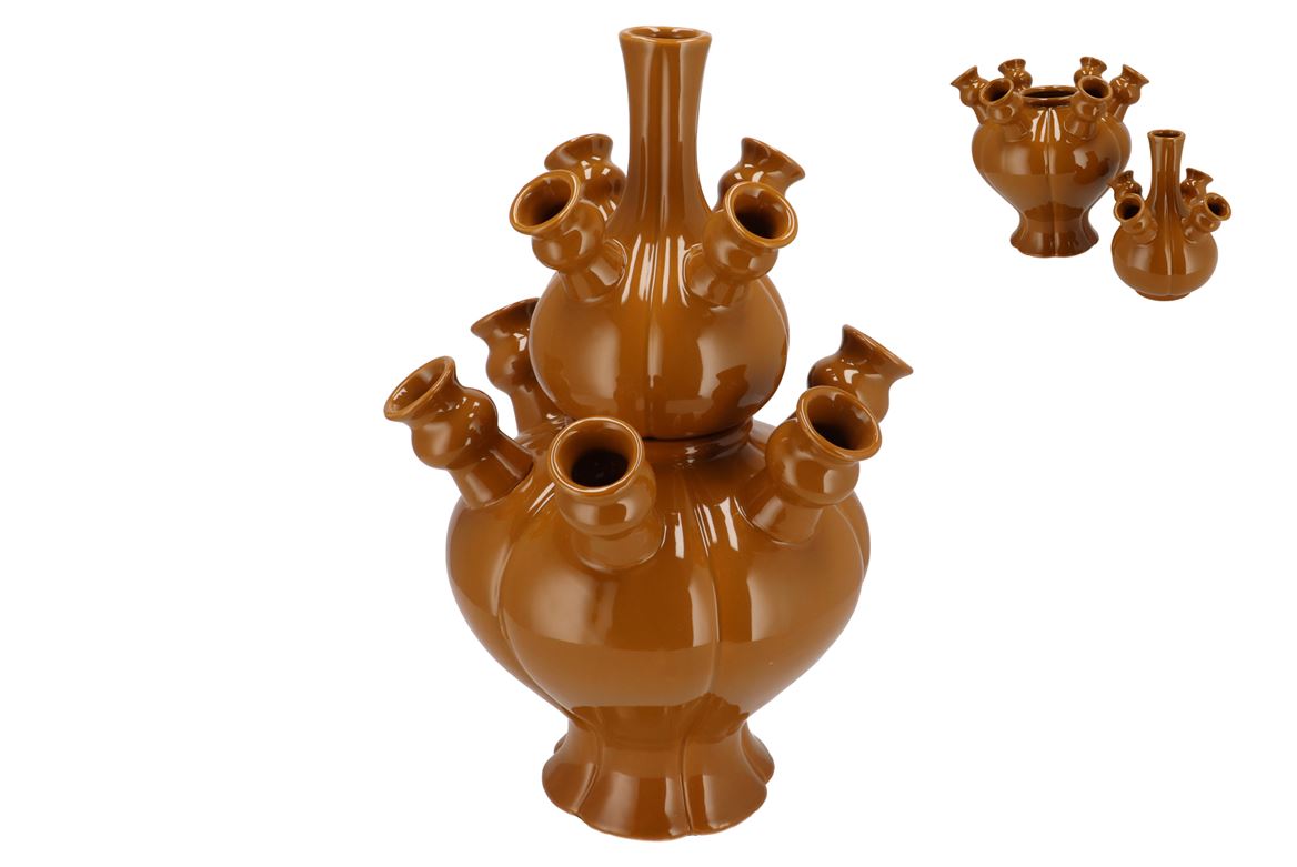 Rotterdam Brown Vase Tube 31x31x46cm