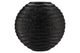 Inga Jada Black Oval Vase Wave 51x17x50cm