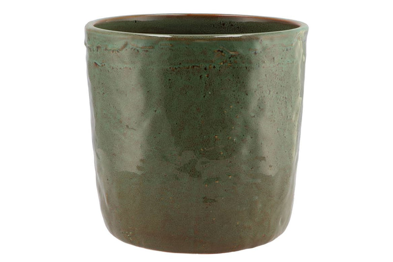 Iron Stone Green Glazed Pot 24x23cm Nm