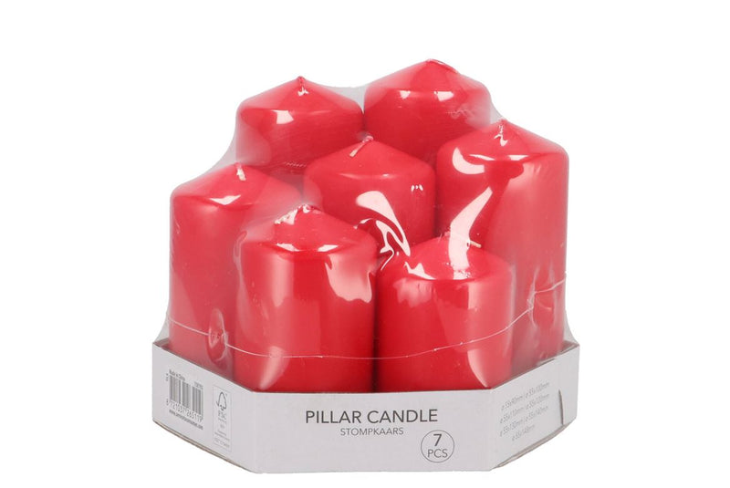 Candle Red Set 7