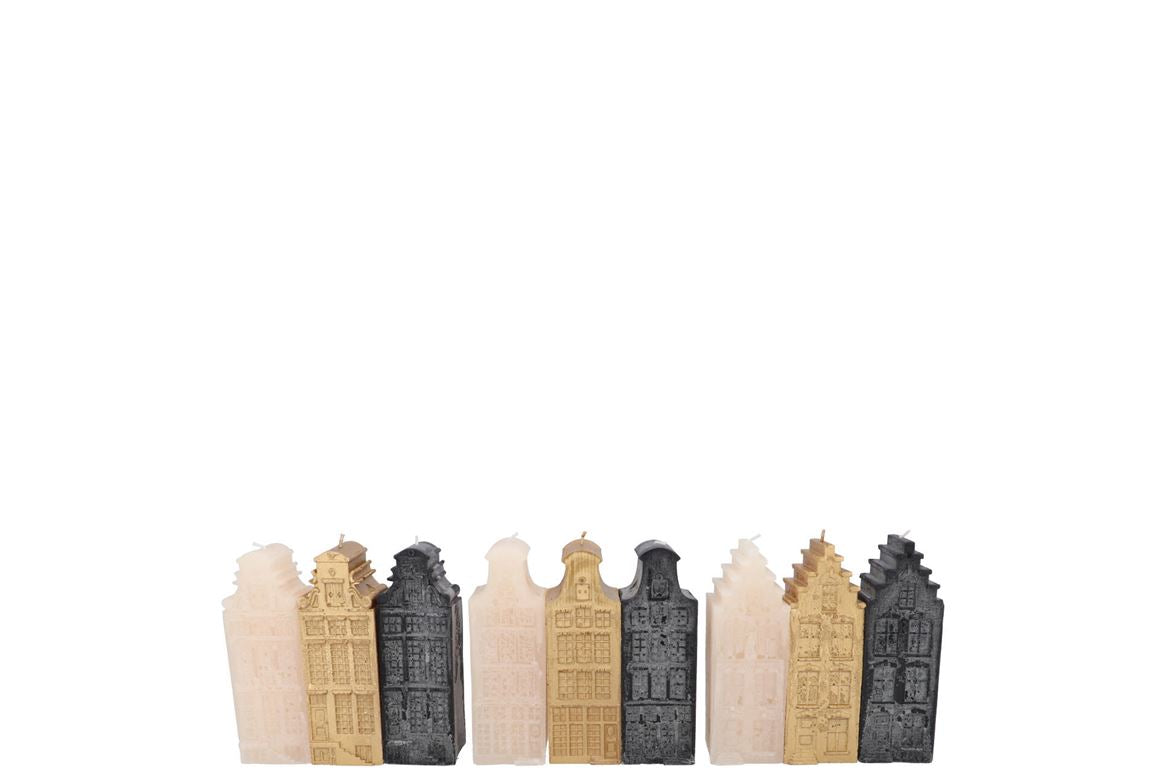 Amsterdam House Black Mix Candle 4x4x12cm