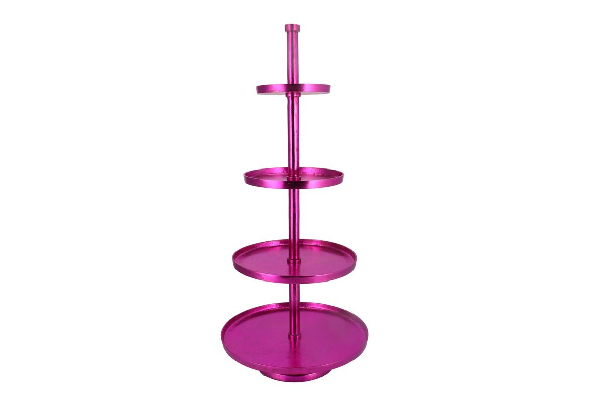 Storage Shelf Fuchsia Foil 56x56x125cm Nm