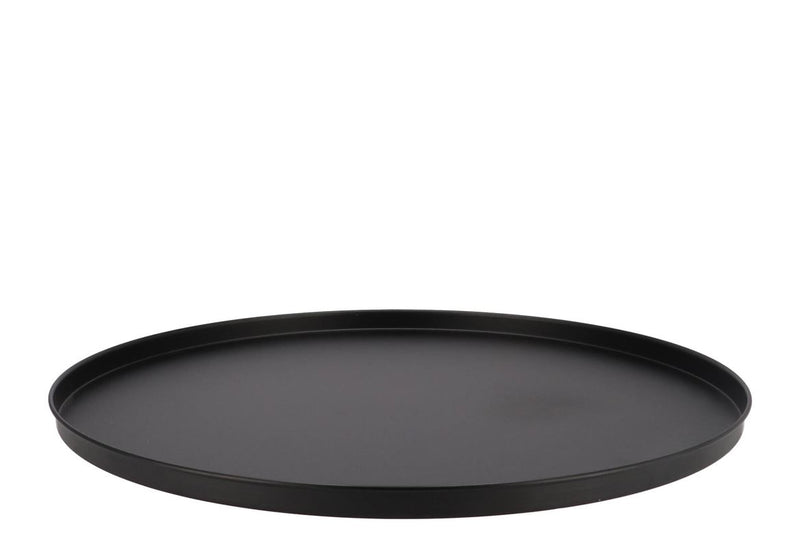 Coaster Black Tray Metal 46x46x2cm