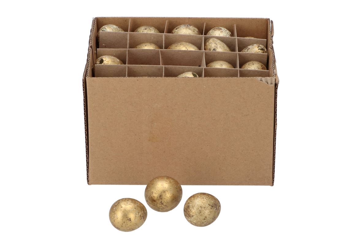 Eggs Kwartel Goud Per 60 2x3cm