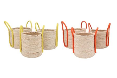 Venice Yellow/orange Basket Hand Set 3 35x28/32x26