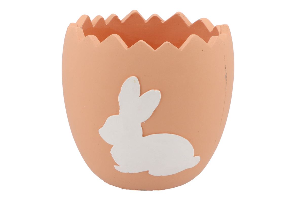 Easter Rabbit Pot Orange 17,5x17,5x17cm Nm