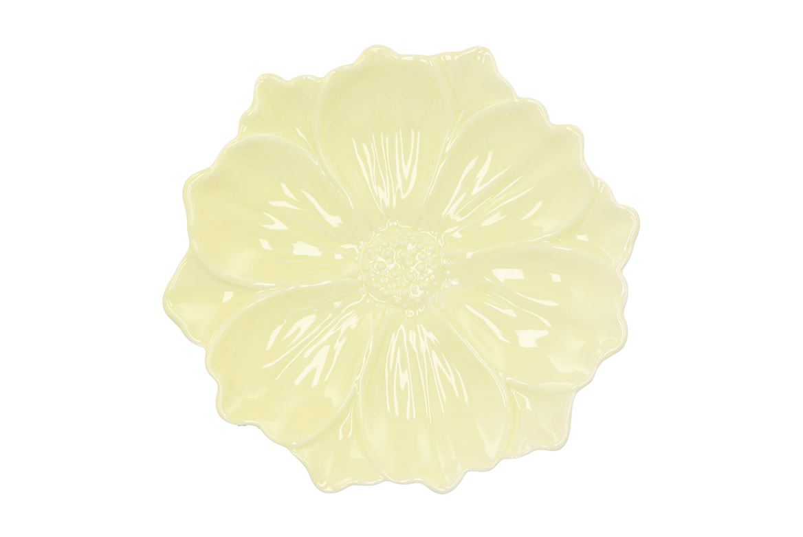 Bloom Cosmea Plate Yellow 24x24x4cm