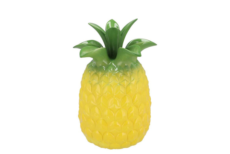 Pineapple Tropical Yellow Vase 18x18x28cm