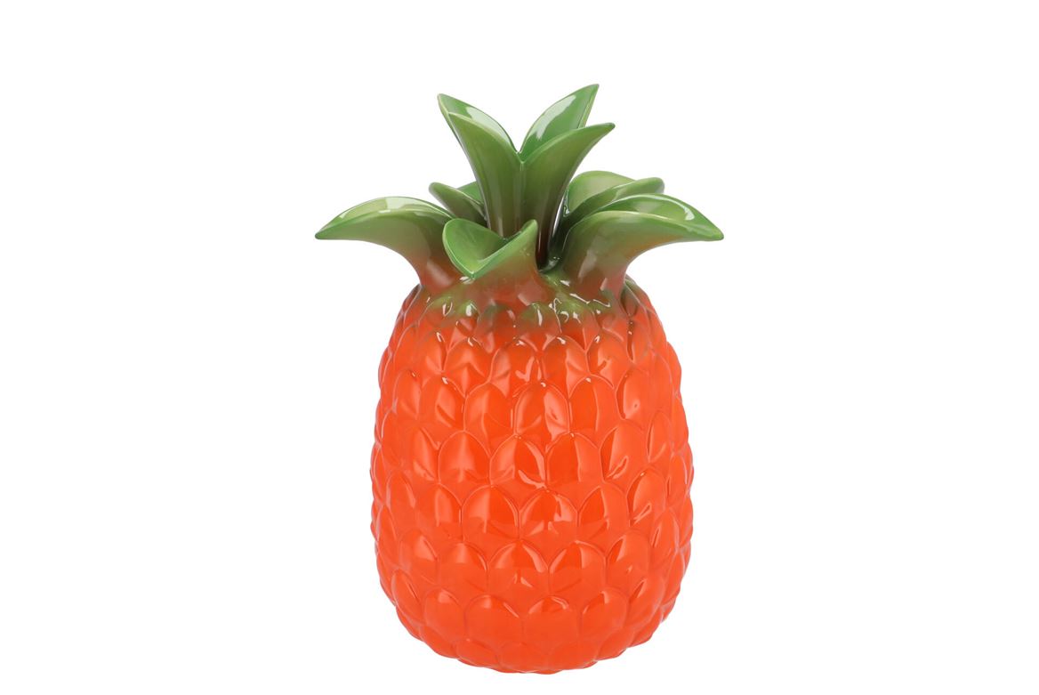 Pineapple Tropical Orange Vase 18x18x28cm