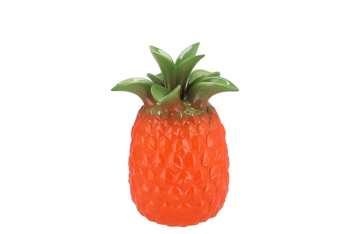 Pineapple Tropical Orange Vase 16x16x22cm