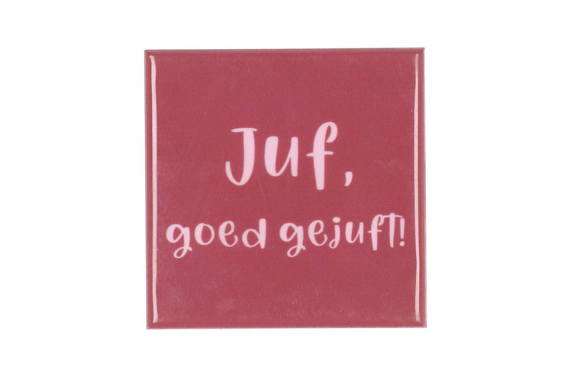 Tile Juf Pink 10x10x1cm