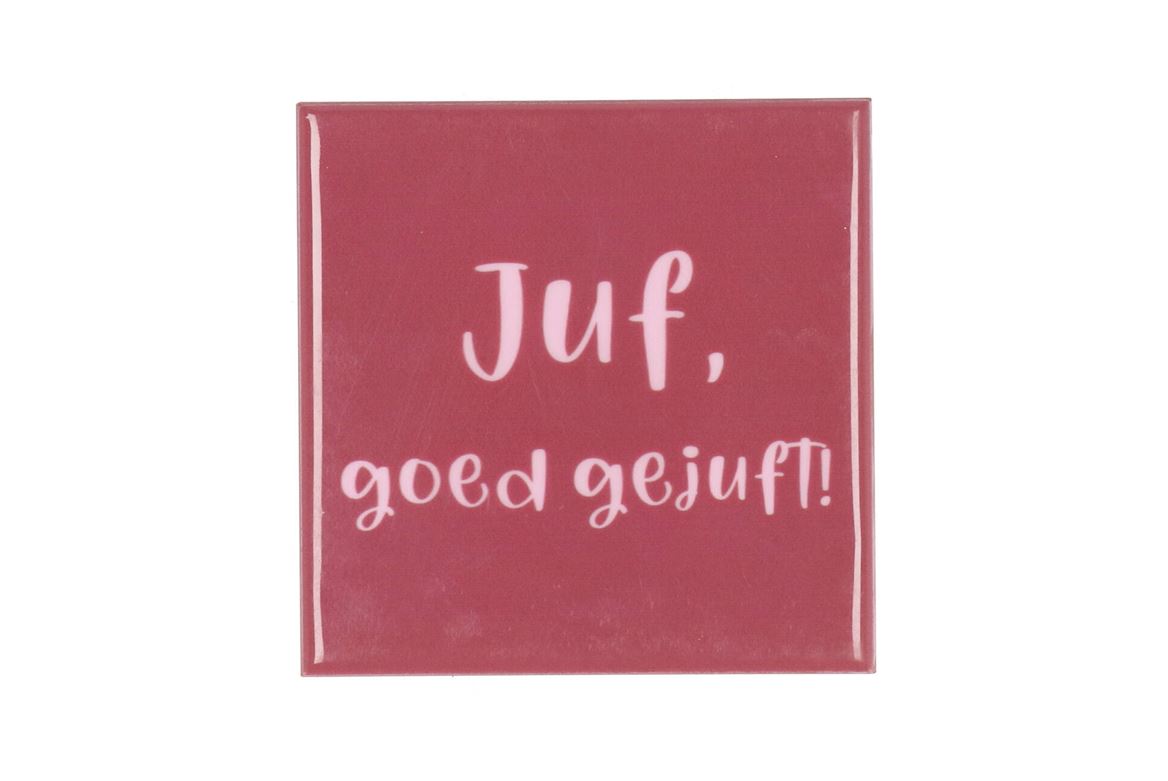 Tile Juf Pink 10x10x1cm