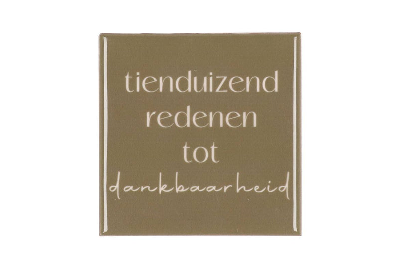 Tile Tienduizend Brown 10x10x1cm