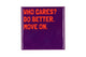 Tile Who Cares? Purple 10x10x1cm