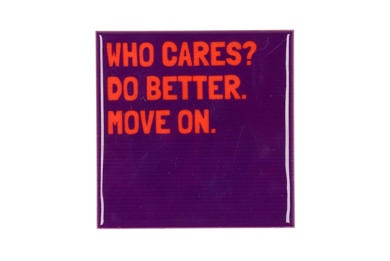 Tile Who Cares? Purple 10x10x1cm