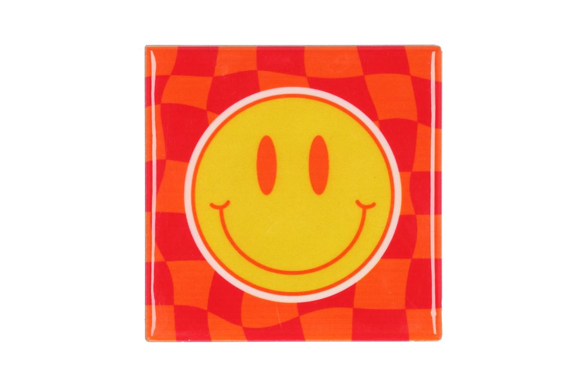 Tile Smiley Orange/pink 10x10x1cm