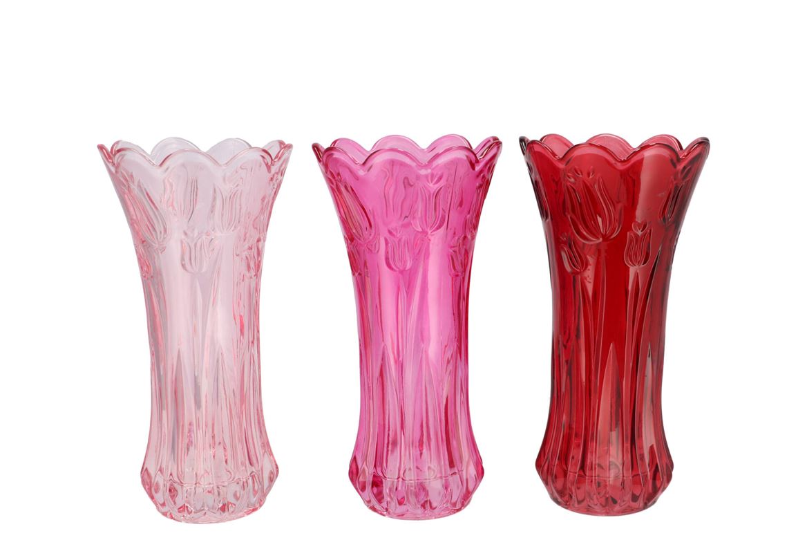 Delight Dutch Pink Mix Vase Tulip Ass 13x25cm