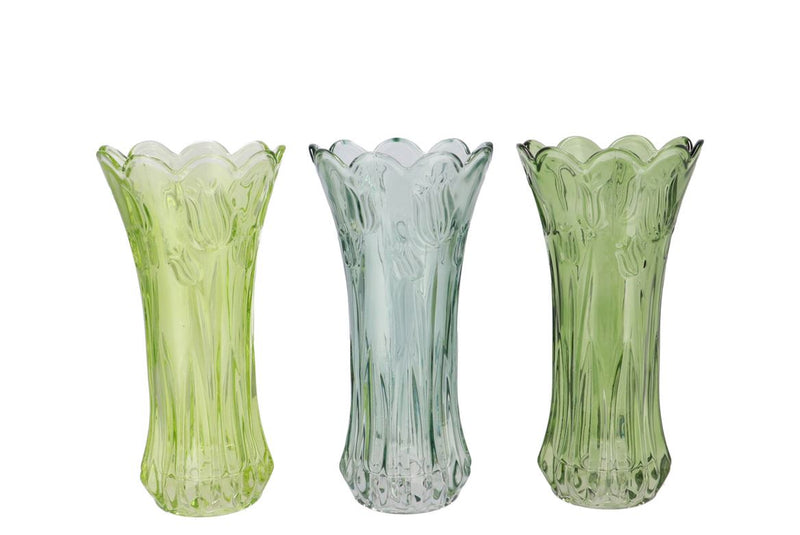 Delight Fresh Green Mix Vase Tulip Ass 13x25cm