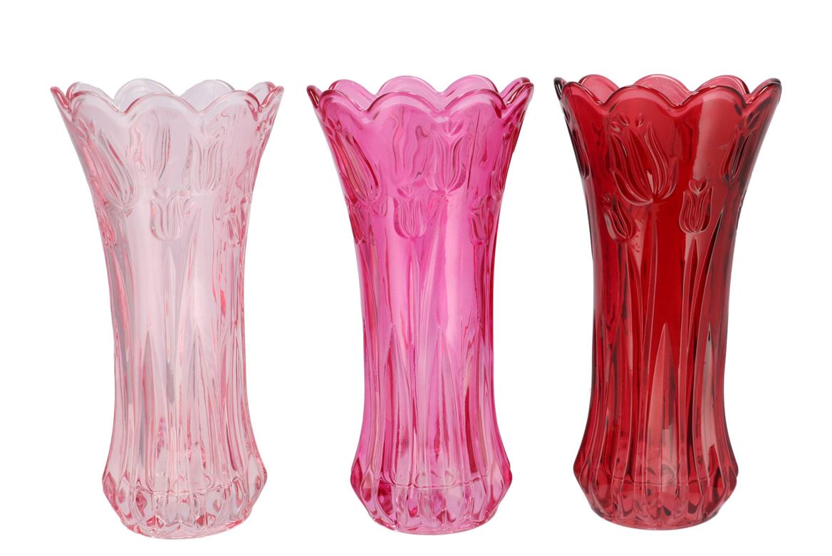 Delight Dutch Pink Mix Vase Tulip Ass 15x30cm