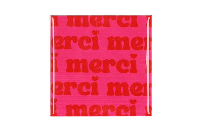 Tile Merci Pink/red 10x10x1cm