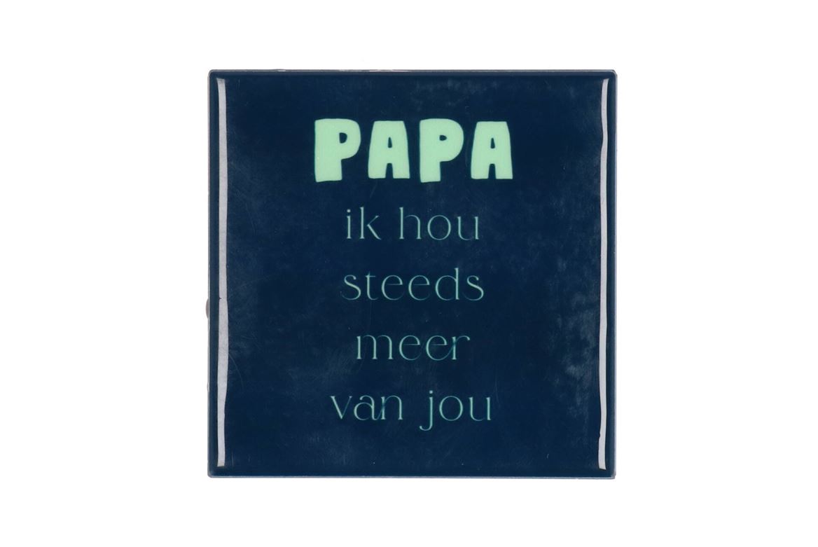 Tile Papa Blue 10x10x1cm