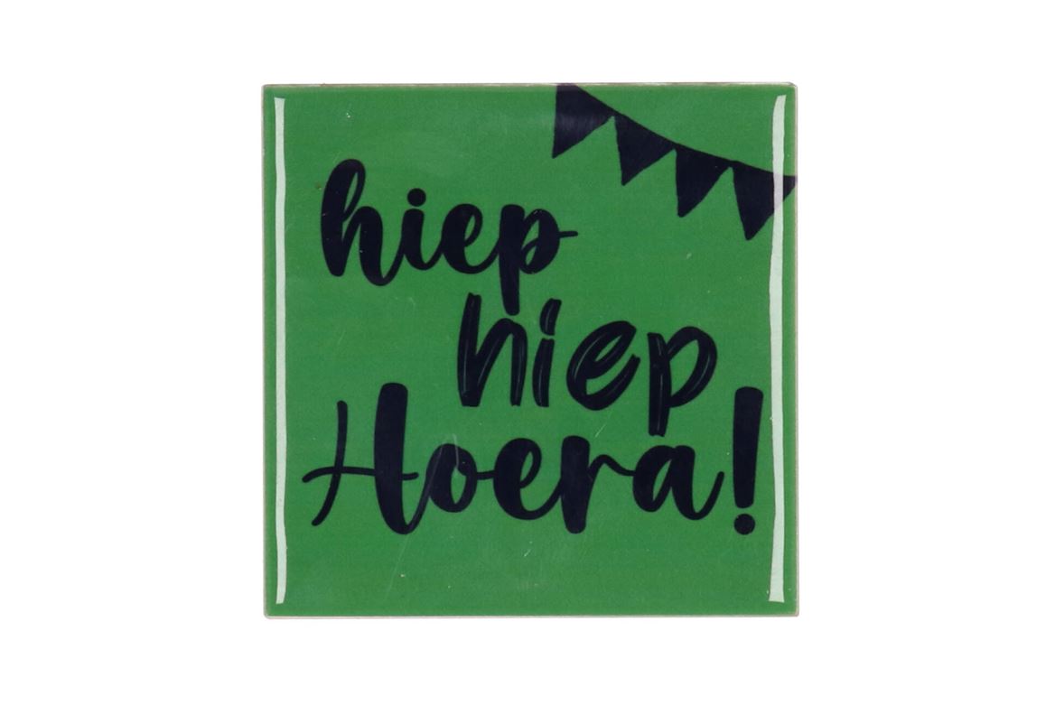 Tile Hoera Green 10x10x1cm