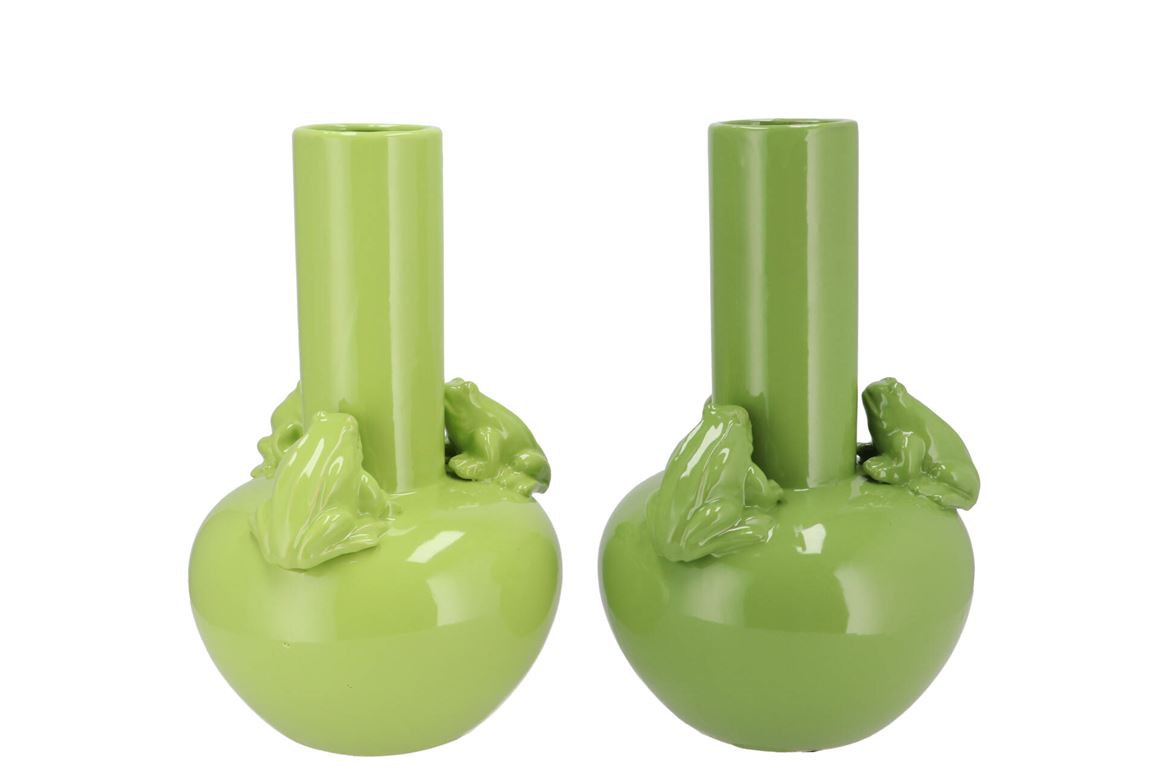 Frog Fresh Green Vase Tube 20x20x28cm