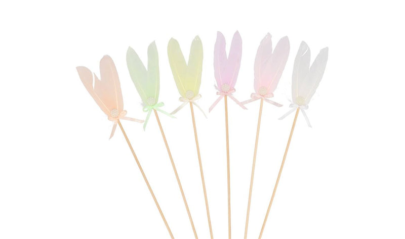 Easter Fun Pick Dreamy Pastel Mix Feather Bow Ass