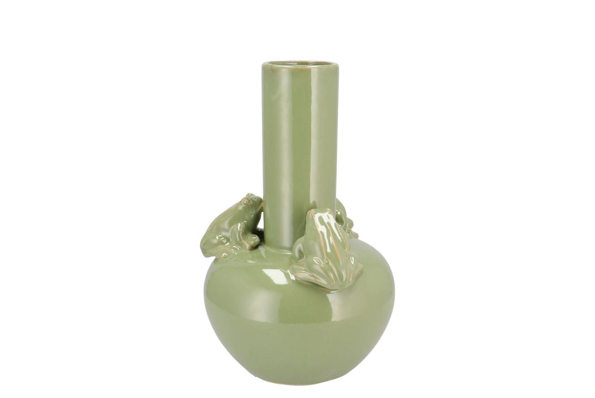 Frog Pistache Vase Tube 20x20x28cm