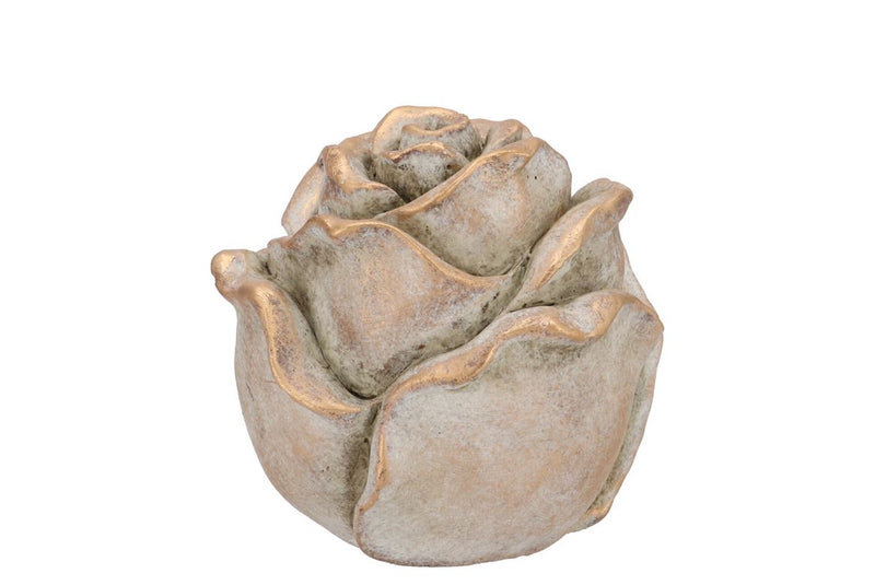 Concrete Gold Rose 11x11x11cm