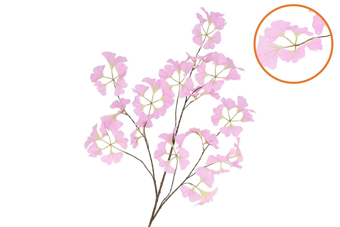 Silk Ginkgo Purple 130cm Nm