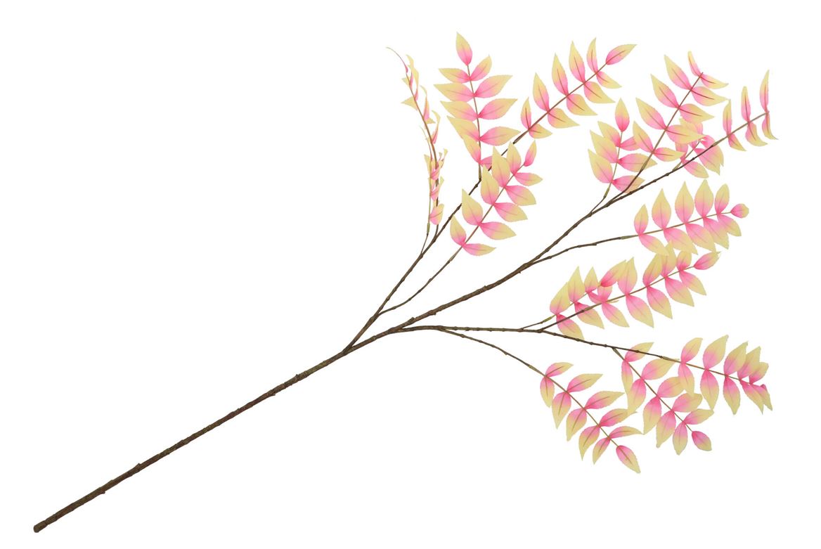 Silk Salix Leaf Orange 135cm Nm