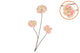 Silk Hydrangea X3 Pink/champagne 85cm Nm