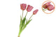 Silk Tulip Bouquet Purple 26x47cm Nm