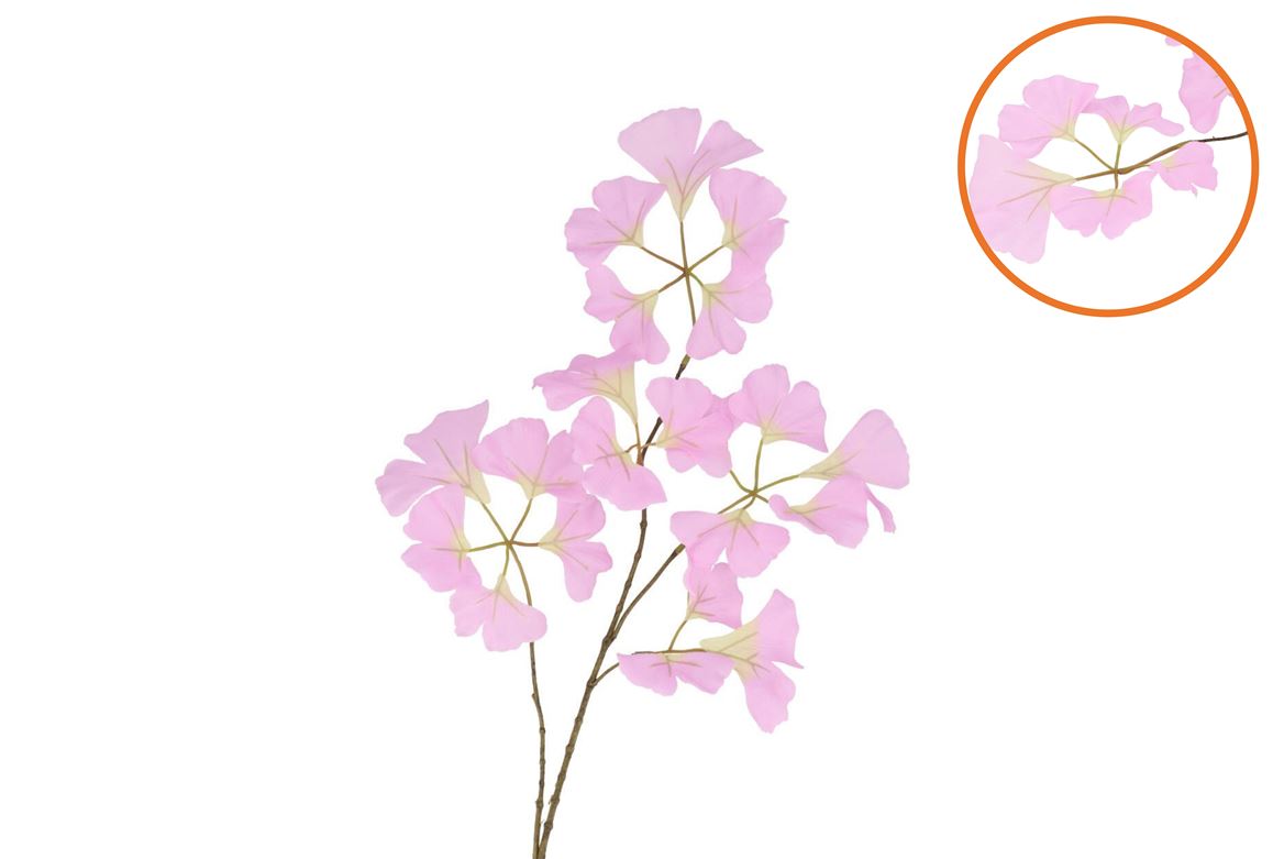 Silk Ginkgo Purple 85cm Nm