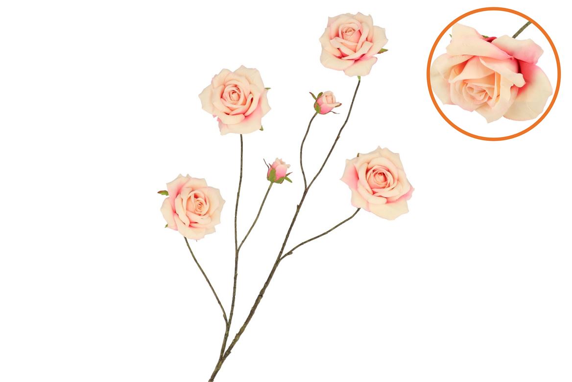 Silk Roses Wild Orange 126cm Nm