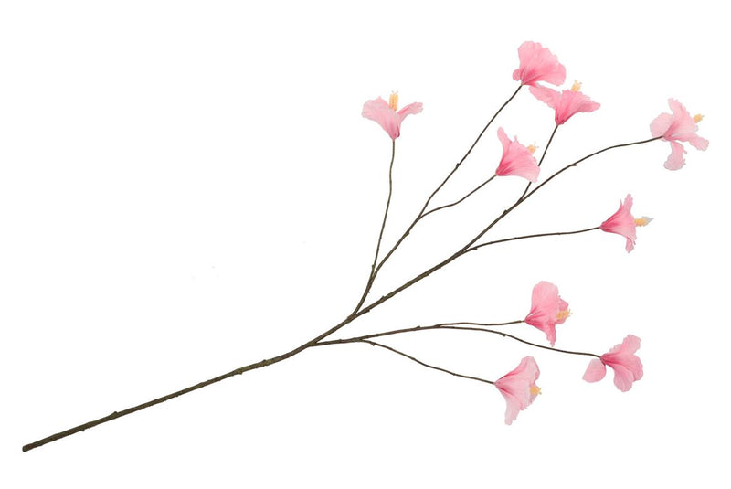 Silk Hibiscus Light Pink 125cm Nm
