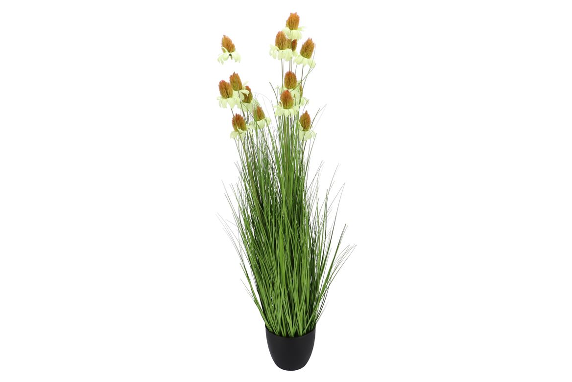 Silk Cosmos Grass Green 150cm Nm
