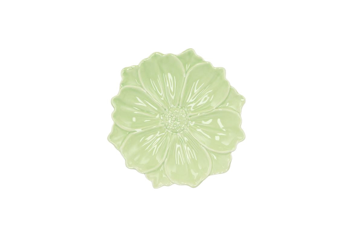 Bloom Cosmea Plate Green 11x11x3cm